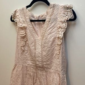 Delicate eyelet pink dress